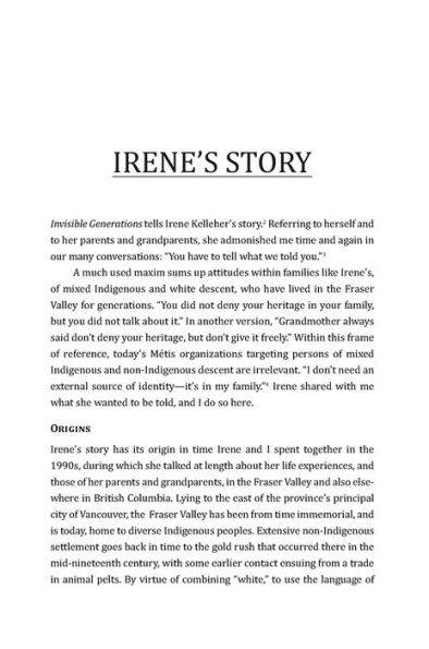 Invisible Generations: Irene Kelleher's Story of Living between Indigenous and White