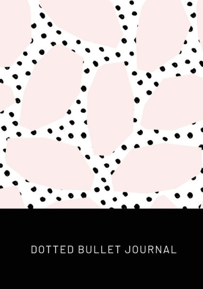 Pink Spots with Black Polka Dots - Dotted Bullet Journal: Medium A5 - 5.83X8.27