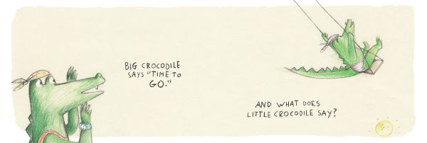 What Does Little Crocodile Say At the Beach?