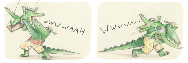What Does Little Crocodile Say At the Beach?
