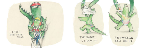 What Does Little Crocodile Say At the Beach?