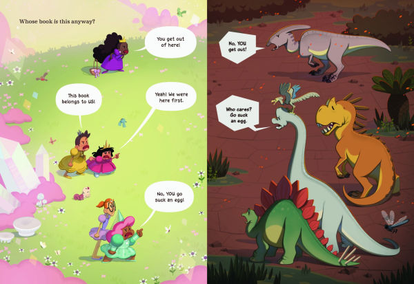 Princesses Versus Dinosaurs