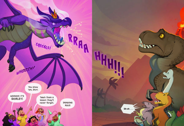 Princesses Versus Dinosaurs