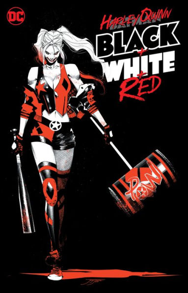 Harley Quinn Black + White Red