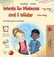 Title: Words in Pictures - My Day (English Norwegian Bilingual Children's Book), Author: Kidkiddos Books
