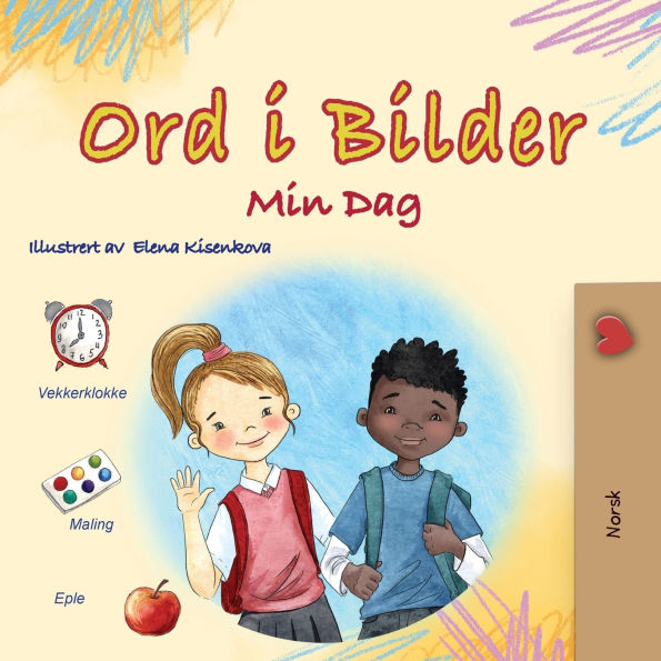 Words in Pictures - My Day (Norwegian Children's Book)