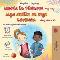 Title: Words in Pictures - My Day (English Tagalog Bilingual Children's Book), Author: Kidkiddos Books