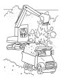 Alternative view 3 of The Diggers and Trucks Colouring Book