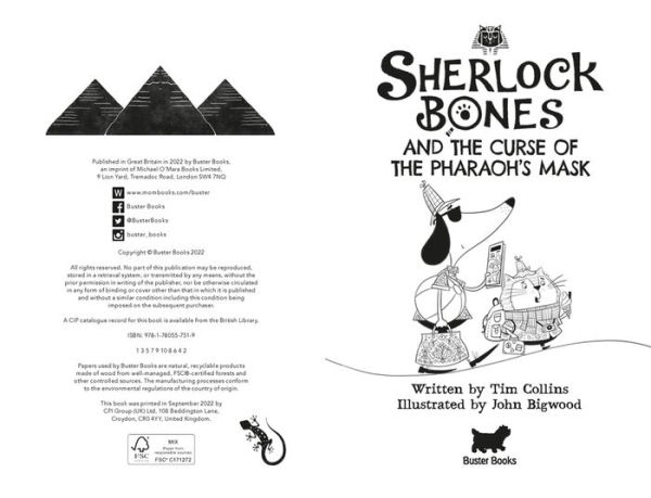 Sherlock Bones and the Curse of the Pharaoh's Mask: A Puzzle Adventure