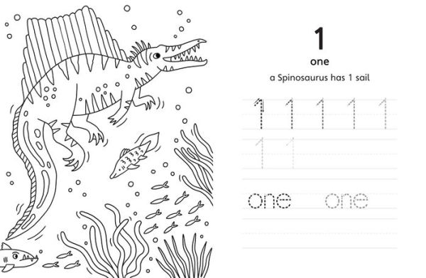 My Dinosaur 123 Activity Book: A Preschool Writing Workbook for Ages 3-5