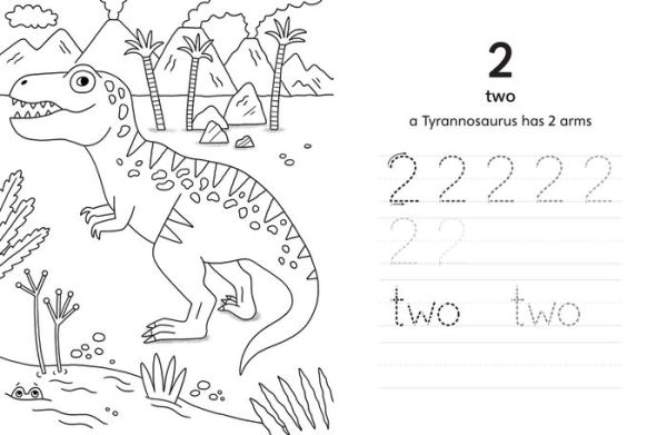 My Dinosaur 123 Activity Book: A Preschool Writing Workbook for Ages 3-5