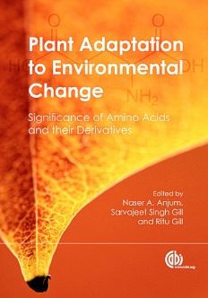 Plant Adaptation to Environmental Change: Significance of Amino Acids and their Derivatives