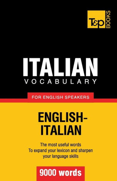 Italian vocabulary for English speakers