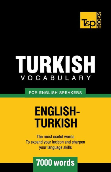 Turkish vocabulary for English speakers