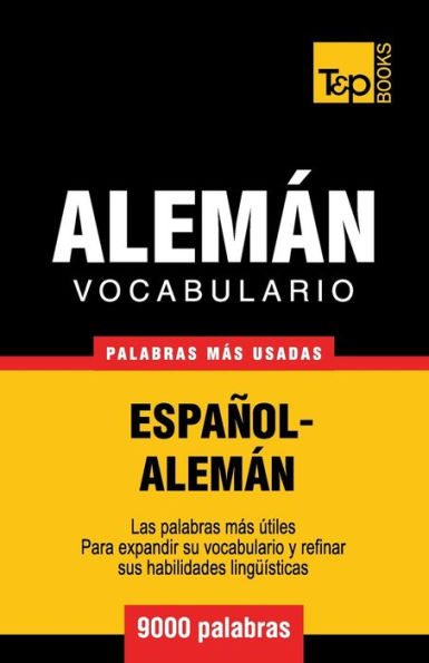 Vocabulario espaï¿½ol-alemï¿½n - 9000 palabras mï¿½s usadas