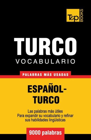 Vocabulario espaï¿½ol-turco - 9000 palabras mï¿½s usadas