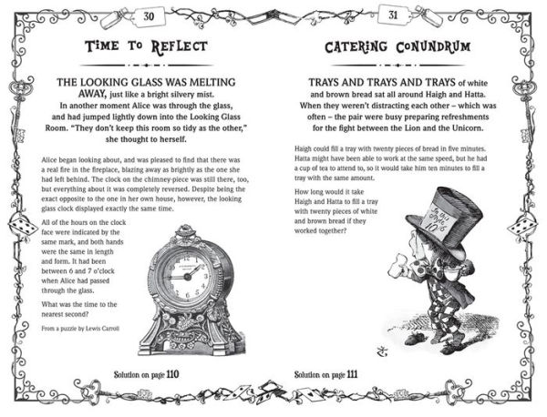 Alice's Puzzles Through the Looking Glass: A Frabjous Puzzle Challenge Inspired by Lewis Carroll's Classic Fantasy