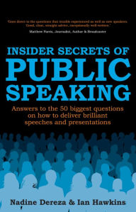 Title: Insider Secrets of Public Speaking - Answers to the 50 Biggest Questions on How to Deliver Brilliant Speeches and Presentations, Author: Nadine Dereza