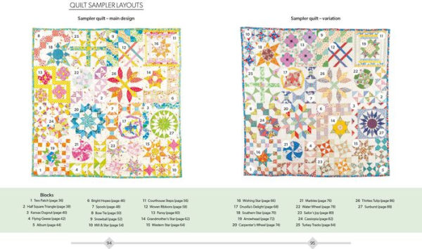 Hand-Stitched Quilts: Choose from 27 block designs and hand-piece your own unique quilts