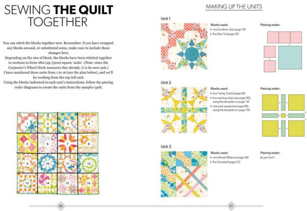Hand-Stitched Quilts: Choose from 27 block designs and hand-piece your own unique quilts