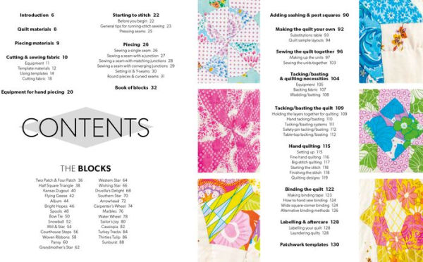 Hand-Stitched Quilts: Choose from 27 block designs and hand-piece your own unique quilts