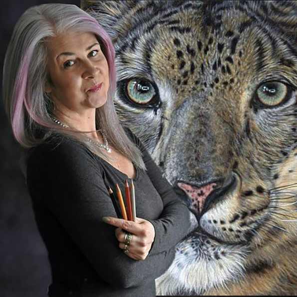 Drawing Animal Portraits in Coloured Pencil