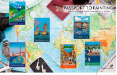 Alternative view 5 of Passport to Painting: How to paint retro-style travel poster art
