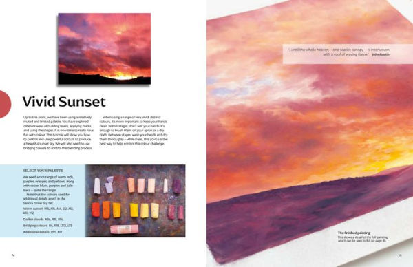 Painting Skies in Pastel: Creating dramatic clouds and atmospheric skyscapes