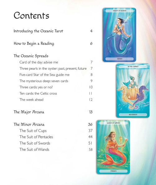 Oceanic Tarot: Includes a full deck of specially commissioned tarot cards and a 64-page illustrated book