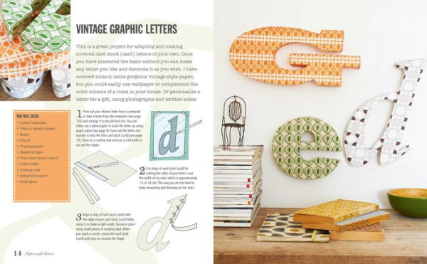 Letter Crafts: 35 creative projects for stylish home decorations