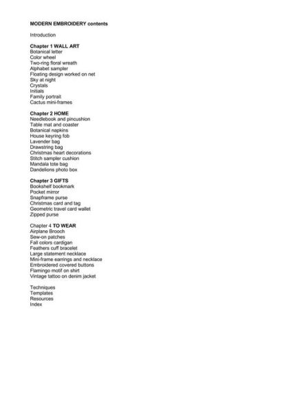 Modern Embroidery: 35 stylish and contemporary hand-sewn designs