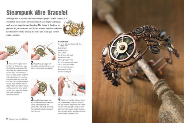 Metalwork Jewelry: 35 step-by-step projects inspired by steampunk