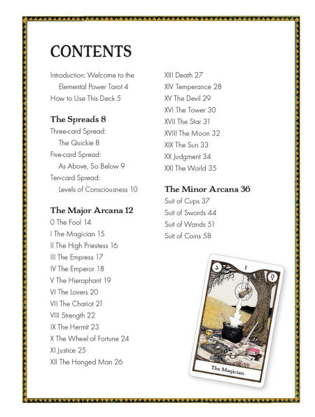 Elemental Power Tarot: Includes a full deck of 78 cards and a 64-page illustrated book