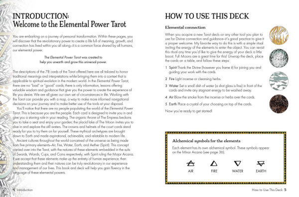 Elemental Power Tarot: Includes a full deck of 78 cards and a 64-page illustrated book