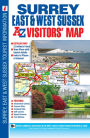 Surrey, East & West Sussex A-Z Visitors' Map