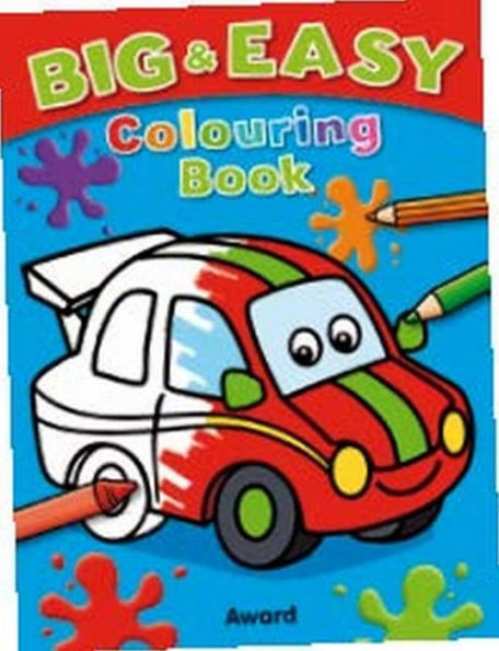 BIG AND EASY COLOURING BOOK - CAR