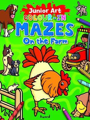 Junior Art Colour-in Mazes - On The Farm