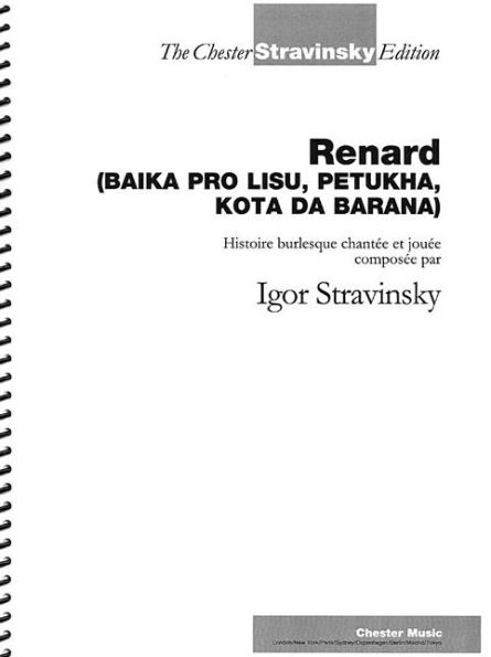 Renard: Vocal Score - Revised Edition