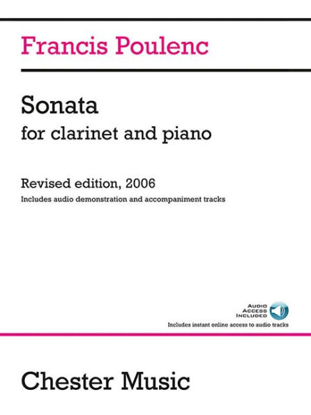 Sonata for Clarinet and Piano Book/Online Audio
