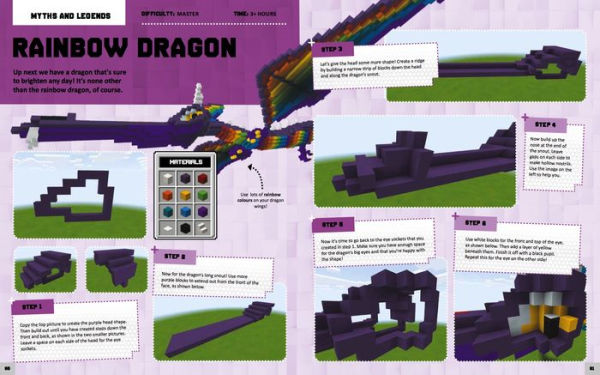 Master Builder: Minecraft Dragons (Independent & Unofficial): A Step-By-Step Guide to Creating Your Own Dragons, Packed with Amazing Mythical Facts to Inspire You!