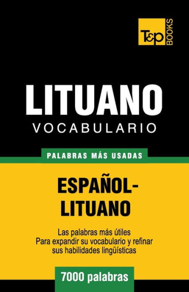 Vocabulario espaï¿½ol-lituano - 7000 palabras mï¿½s usadas