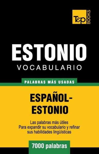 Vocabulario espaï¿½ol-estonio - 7000 palabras mï¿½s usadas