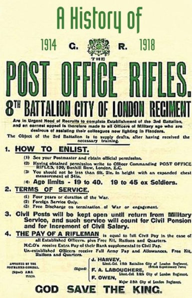 History of the Post Office Rifles, 8th Battalion City of London Regiment 1914 to 1918