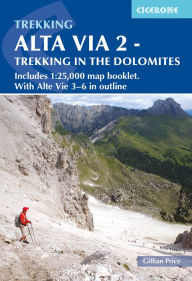 Title: Alta Via 2 - Trekking in the Dolomites: Includes 1:25,000 map booklet. With Alta Vie 3-6 in outline, Author: Gillian Price