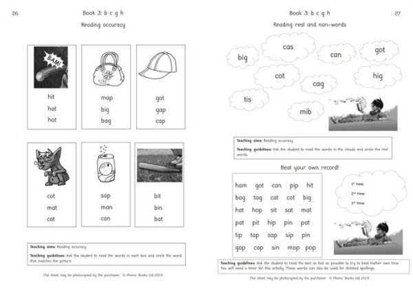 Phonic Books Moon Dogs Set 1 Activities: Photocopiable Activities Accompanying Moon Dogs Set 1 Books for Older Readers (Alphabet at CVC Level)