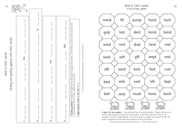 Phonic Books Moon Dogs Set 2 Activities: Photocopiable Activities Accompanying Moon Dogs Set 2 Books for Older Readers (CVC Level, Consonant Blends and Consonant Teams)