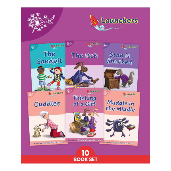 Phonic Books Dandelion Launchers Stages 16-20: Decodable Books for Beginner Readers 'tch' and 've', Two-Syllable Words, Suffixes -ed and -ing and Spelling