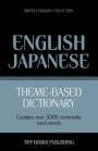 Theme-based dictionary British English-Japanese - 5000 words