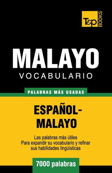 Vocabulario espaï¿½ol-malayo - 7000 palabras mï¿½s usadas