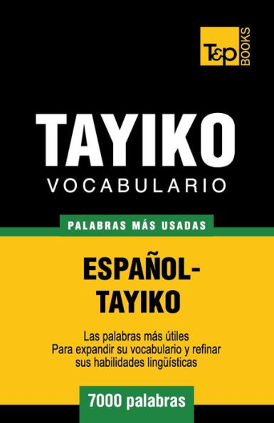 Vocabulario espaï¿½ol-tayiko - 7000 palabras mï¿½s usadas